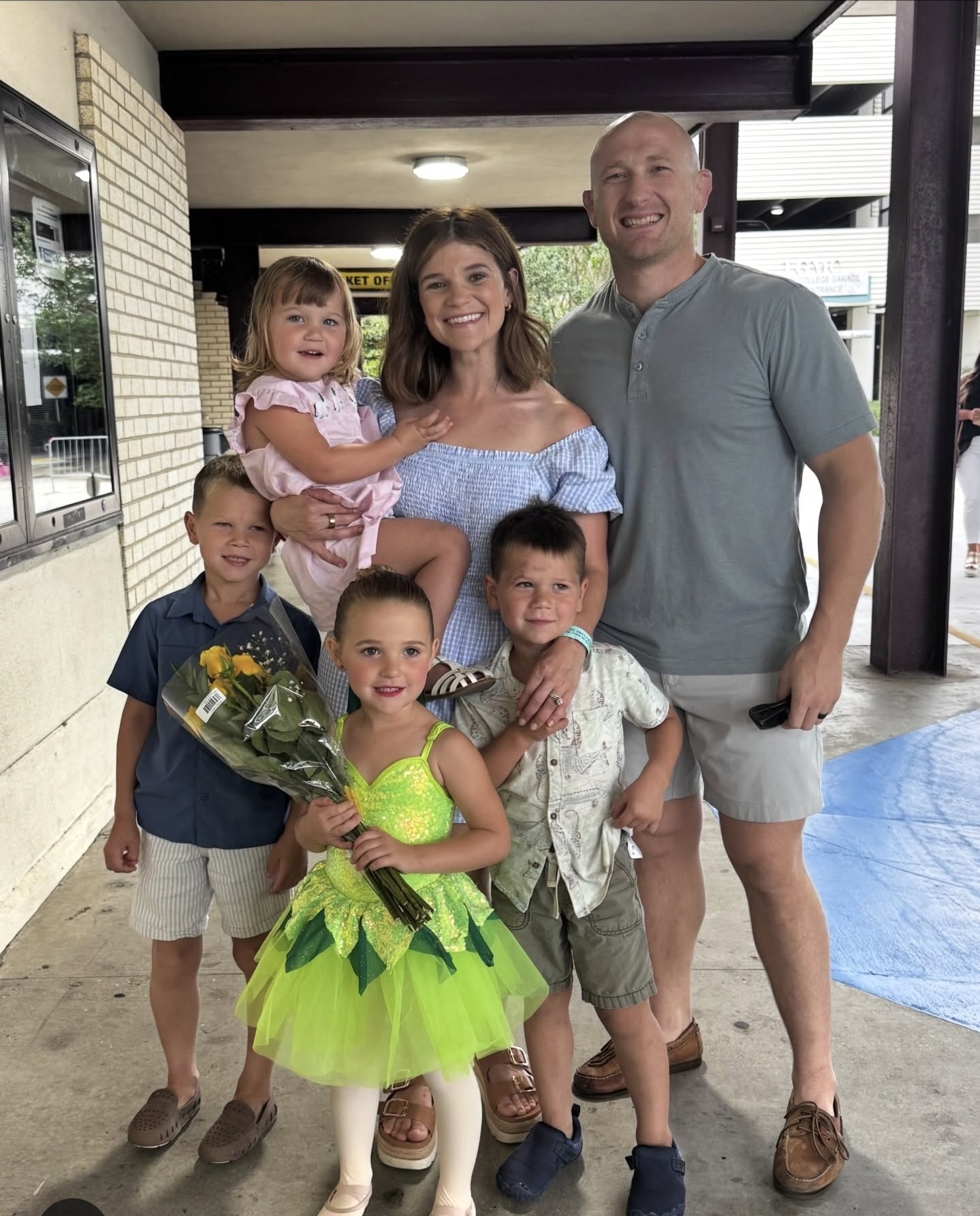 Damon and his family at a recital
